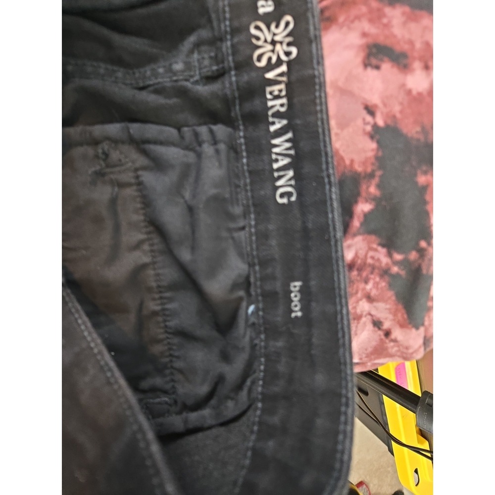 Simply Vera Wang Mid Rise Boot Cut Black Denim Jeans Size 36 X 30 (16). - Picture 9 of 11